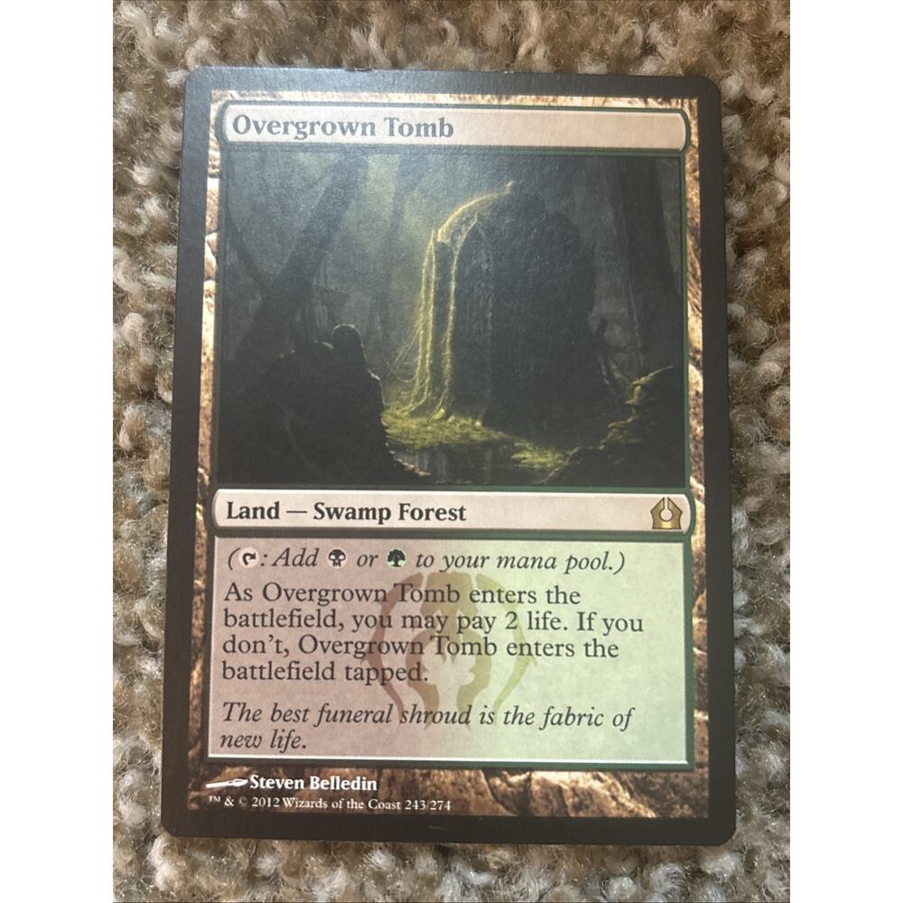 Magic: The Gathering Overgrown Tomb Rare Regular 233/274 Return to Ravnica 2012